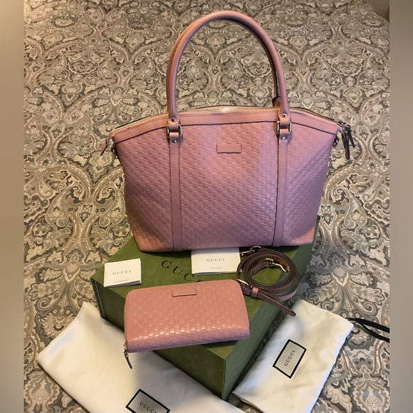 Gucci Guccissima Dome Leather Purse + Gucci Guccissima Continental Wallet - Picture 2 of 16